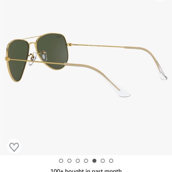 Ray Ban Small shrunken aviators 52 mm gold frames with crystal green len… - Picture 11 of 15